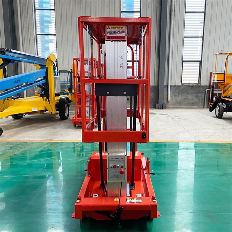 Twin Mast Aluminum Alloy Lifting Platform factory